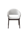 WD-S230 - black beech wood with grey fabric seat