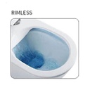 Inodoro Suspendido Rimless Asiento UF Shine White