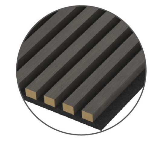 REVESTIMIENTO DE PARED ACUSTICO MDF AUDEN  600X2400x21 MM JM1115-MBW-H362