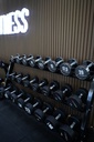 Mancuerna cromada con logo G-Fitness 12.5KG